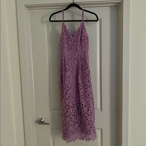 ASTR the Label Lace A-Line Midi Dress